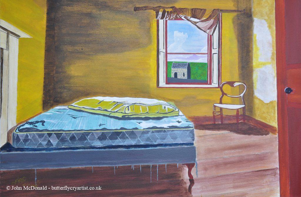 A Room With A View Without acrylic on canvas 60 x 90 cm